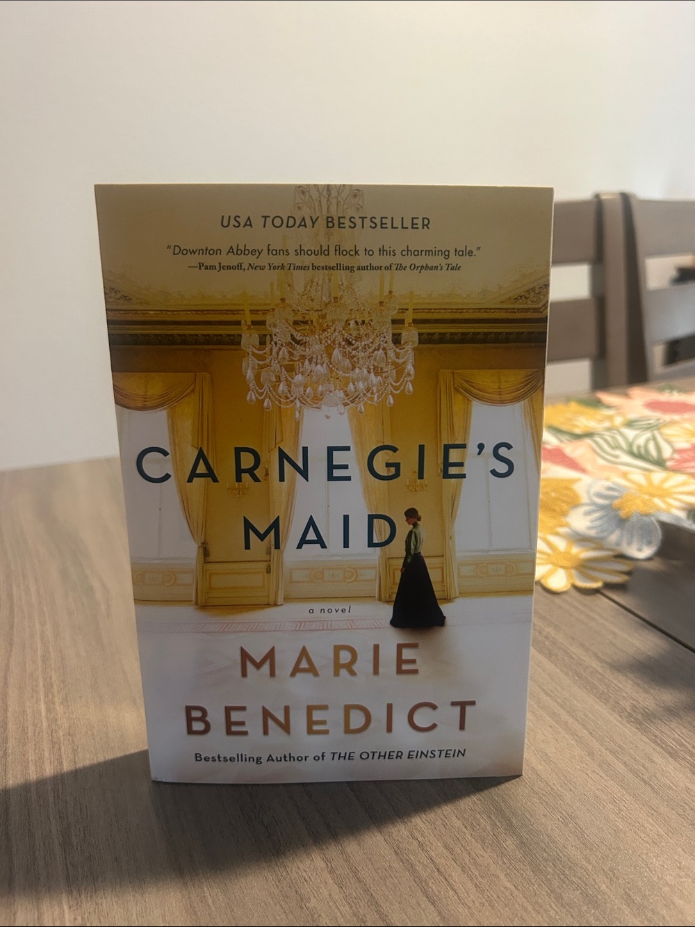 Carnegie's Maid Paperback Book - Cream and Yellow